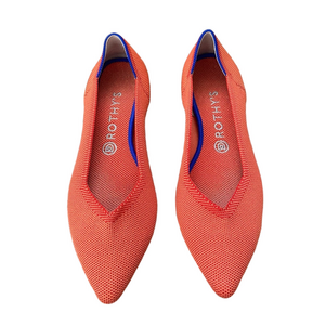 Rothy's Vibrant Orange Persimmon The Point Flats